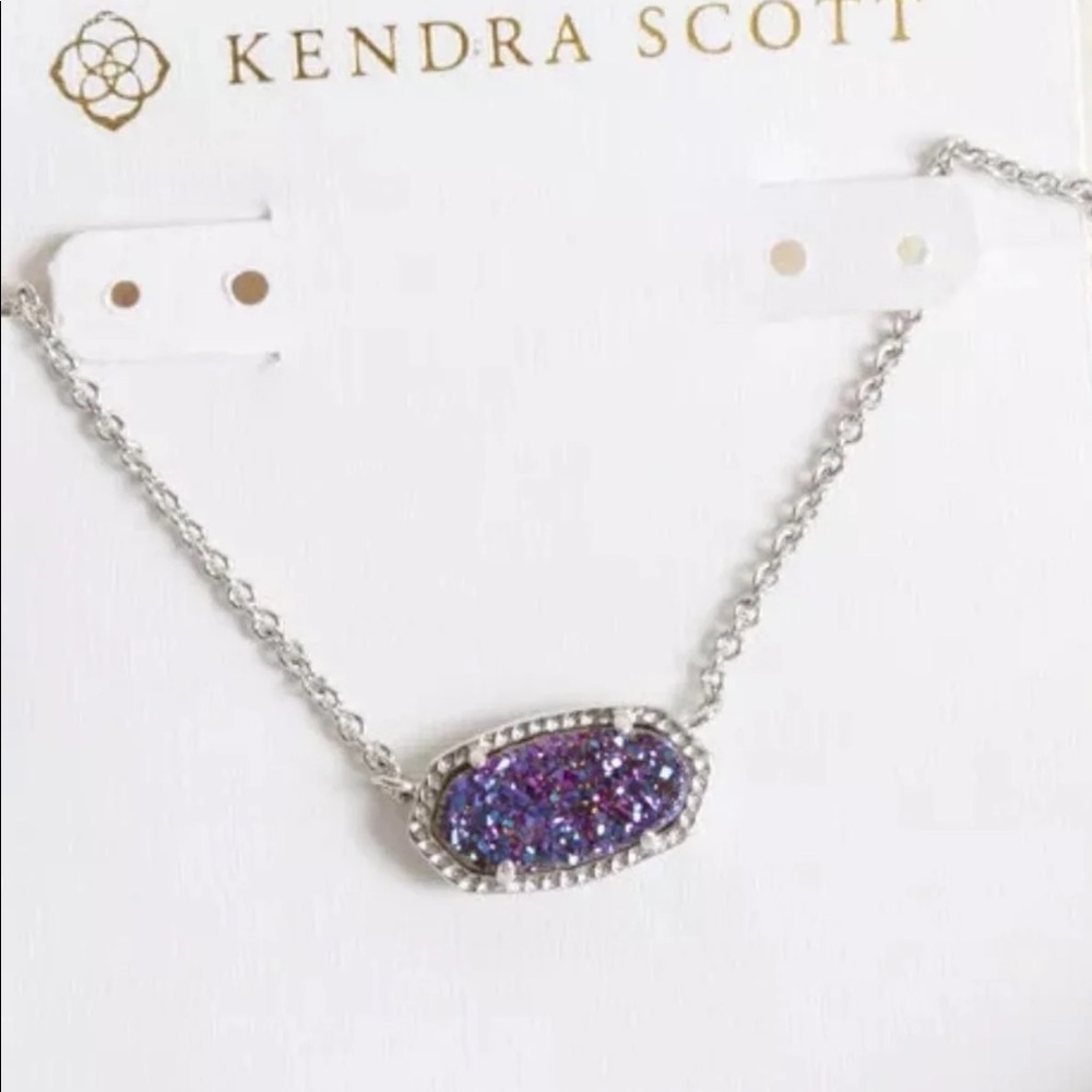 Kendra Scott Elisa SILVER Multicolor Druzy…